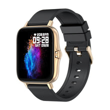 Load image into Gallery viewer, Cactus Vortex Smartwatch for Teens - Black Band, Gold case
