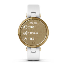 Load image into Gallery viewer, Garmin Smartwatch Lily™ Classic Light Gold Bezel with White Case and Italian Leather Band
