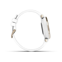 Load image into Gallery viewer, Garmin Smartwatch Lily™ Sports Cream Gold Bezel with White Case and Silicone Band
