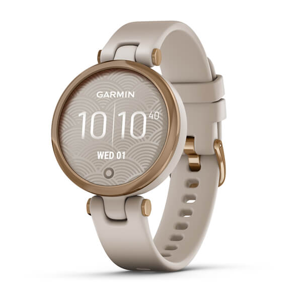 Garmin Smartwatch Lily™ Sports Rose Gold Bezel with Light Sand Case and Silicone Band